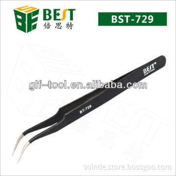 BEST-ESD Fine point curved tweezers for microelectronics